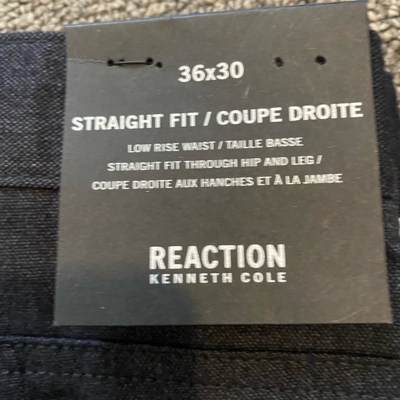 Reaction Kenneth Cole Jeans Straight Fit 36x30 - Picture 3 of 3